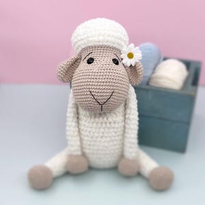 Plüsch Schaf Häkelanleitung, Lamm Häkelanleitung, Einfache anfängerfreundliche Häkelanleitung für Amigurumi Schafe, Plüschtier Stofftier
