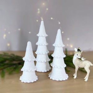 Pattern bundle 2 variations of Bobble Christmas trees, Home decor holiday gift, Winter crochet patterns, Diy Christmas trees decoration image 6