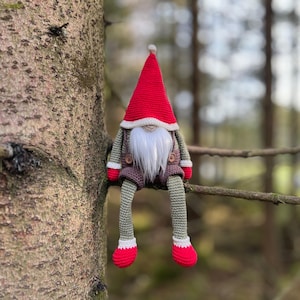 Forest gnome crochet pattern, Christmas gnome crochet, Easy gonk pattern, Nordic amigurumi gnome, Christmas crochet pattern, PDF download