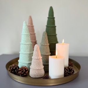 Pattern bundle 3 variations of Christmas trees, Bobble Christmas trees, Home decor gift, Crochet patterns, Diy Christmas trees decoration image 7
