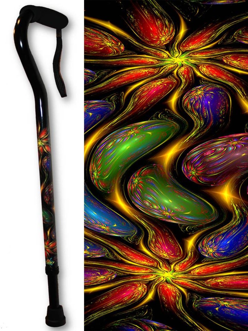 Walking Canes Sugar Skulls Flames Skulls Cool Fun Aluminum Etsy