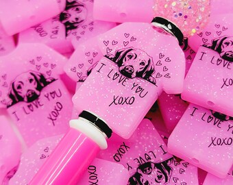 SET OF 2, Labrador Dog Focal Pen Bead, Dog Lover Bead, Labrador Dog Mom Focal Bead, Dog Shirt Shape Focal, Dog Memorial Focal, Glitter Bead