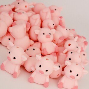 Aazon.co: SALUOKE 12pcs Cow Silicone Focal Beads For Pens Aking