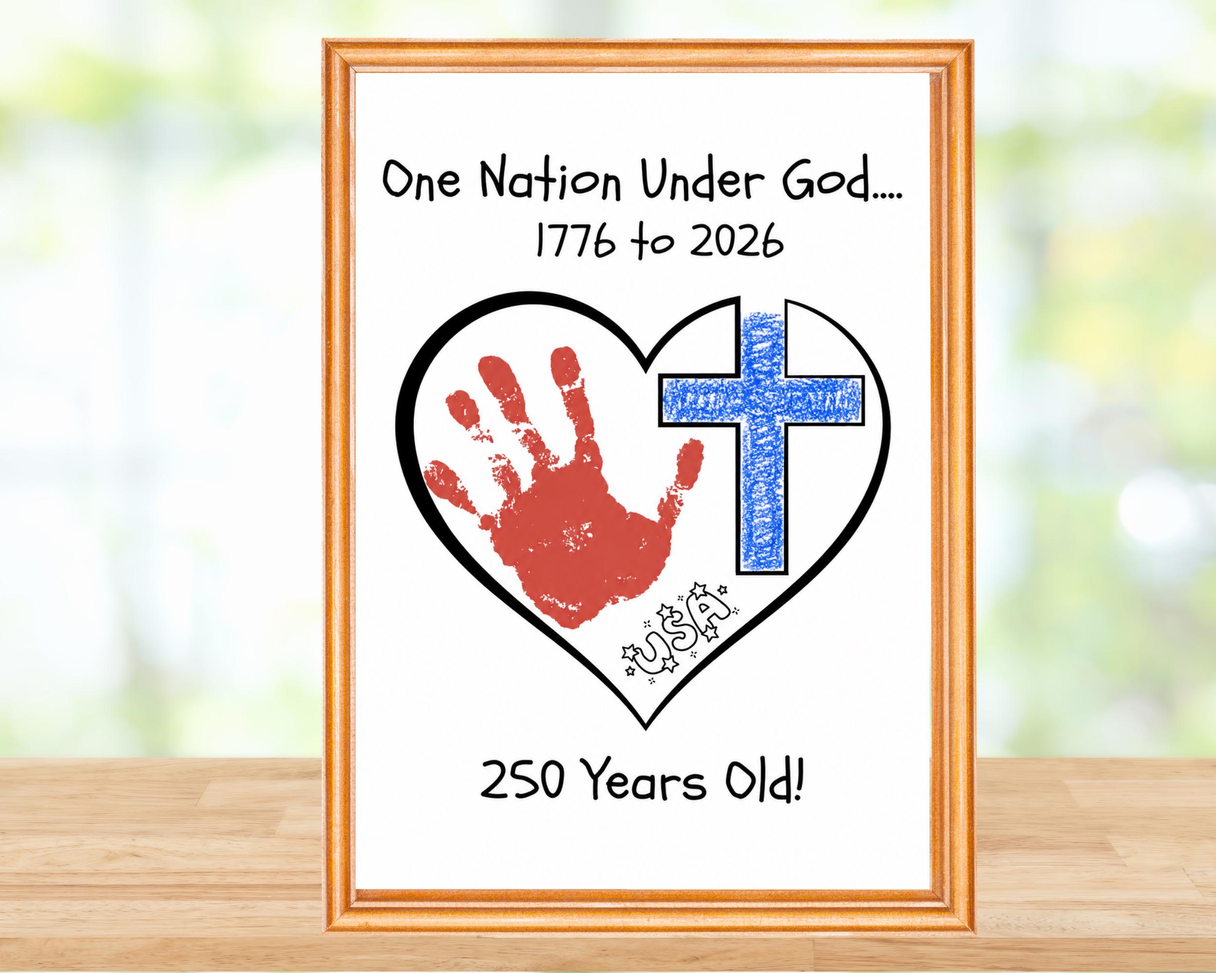 41 Easy Patriotic Crafts for Kids Even Parents Will Love 13 Christian 4th of July Handprint Keepsake Printable USA 250 Birthday…