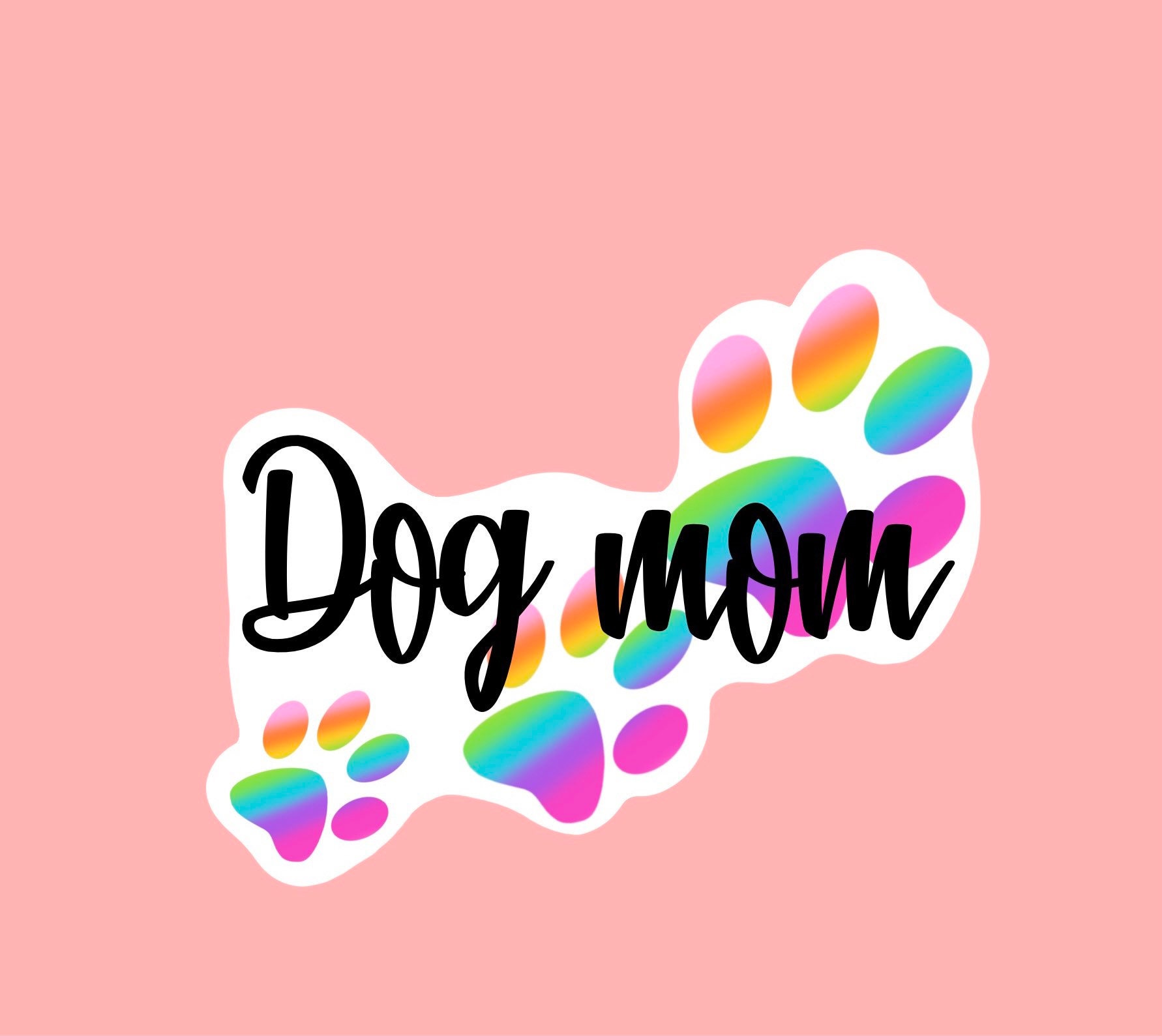 Dog mom sticker dog mom dog stickers dog dad stickers Etsy