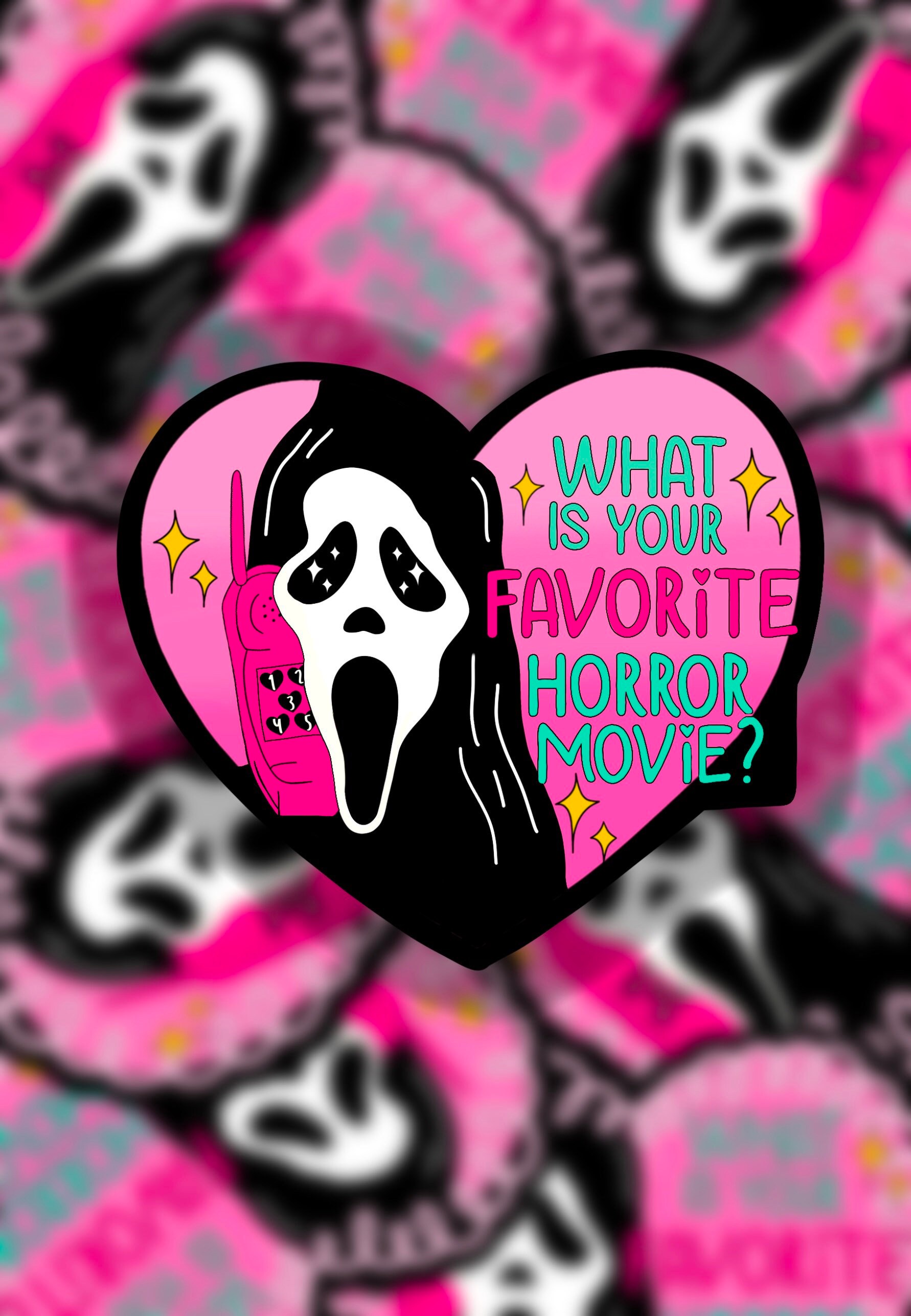Ghost Face Sticker Scream Stickers Halloween Stickers Etsy UK