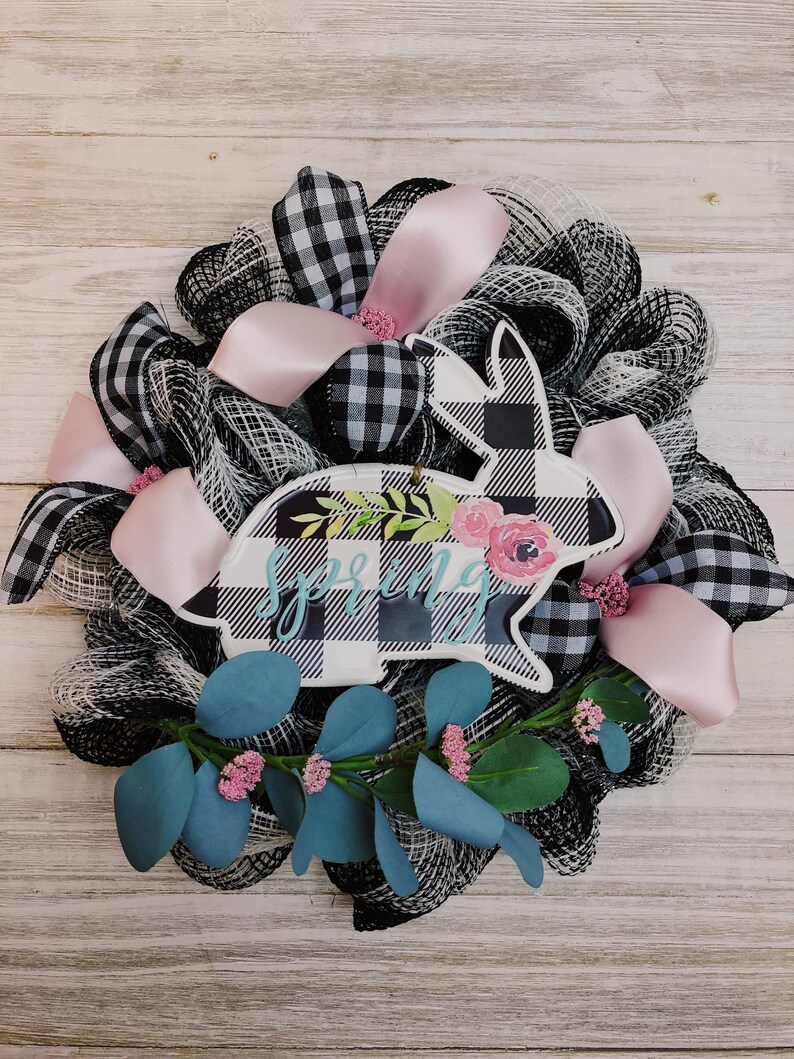 Easter Wreath Spring Wreath For Front Door Mini Wreath Front Door Decor Spring Decor