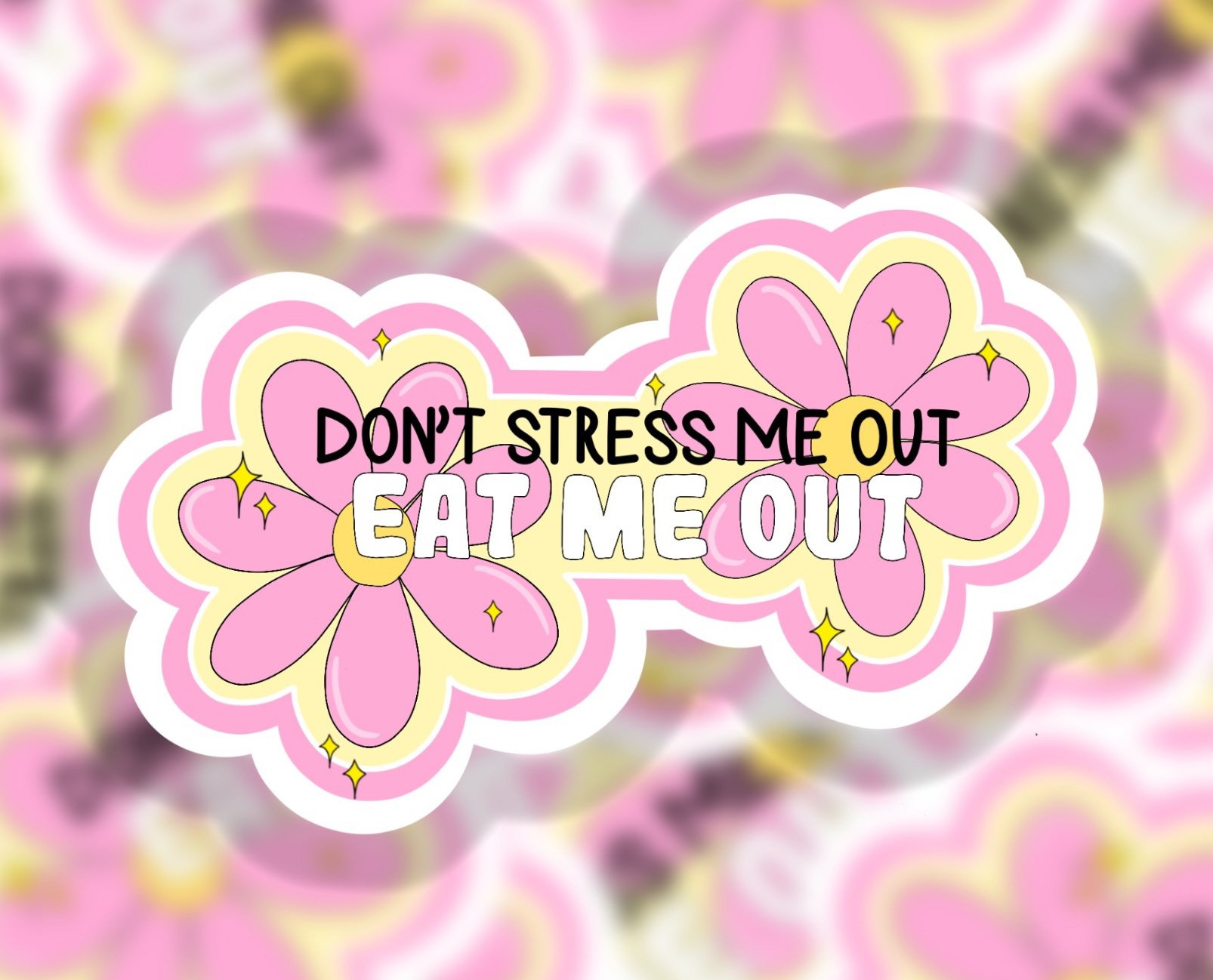 Eat me Sticker, Erwachsene Sticker, sarkastische Sticker, Blumen ...