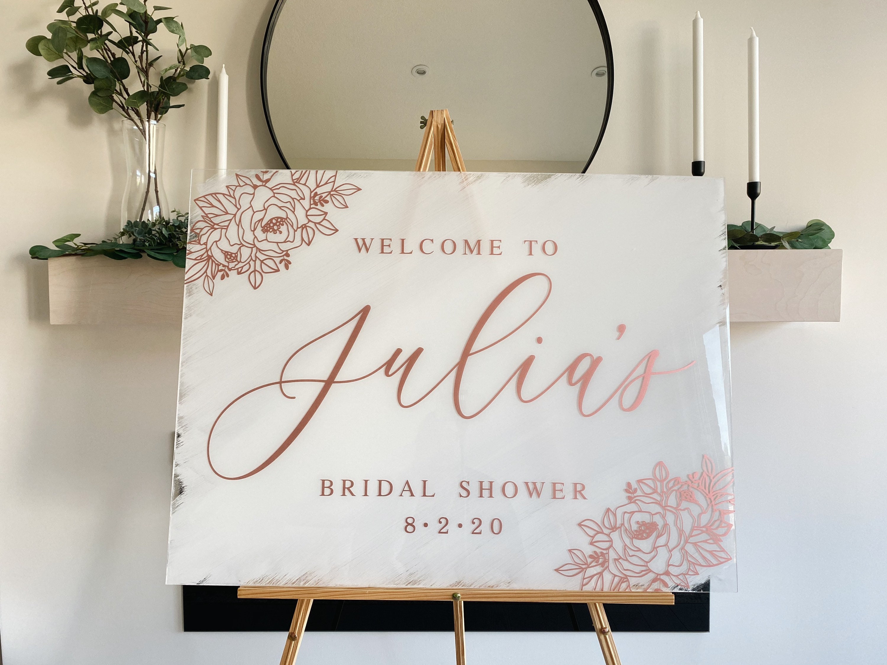 Bridal shower sign bridal shower welcome sign bridal shower | Etsy