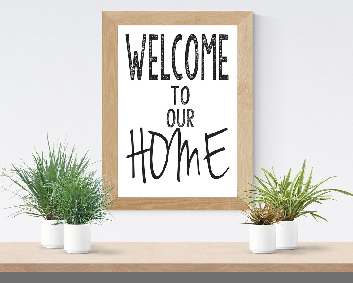 Printable Typography Wall Art Home Decor Designs DIY Etsy