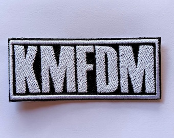 Parche termoadhesivo bordado KMFDM