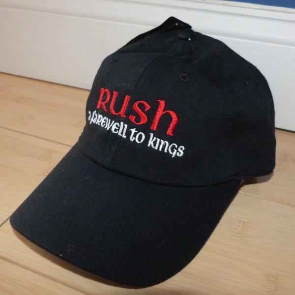 Rush A farewell to Kings embroidered hat, trucker hat, baseball cap