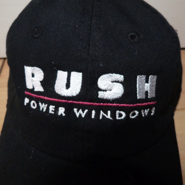 Rush Power Windows embroidered hat, trucker hat, baseball cap