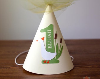 Silly Goose First Birthday Party Hat, One Silly Goose Birthday Party Decorations