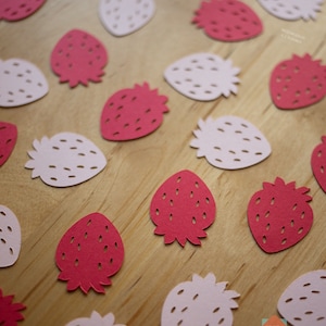 Strawberry Confetti/Someberry is One/Strawberry Birthday Confetti/Strawberry Party Confetti