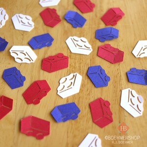 3D Building Blocks Party Confetti / 100 pieces
