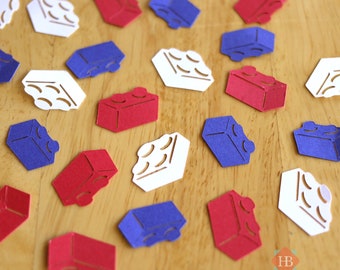 3D Building Blocks Party Confetti / 100 pieces
