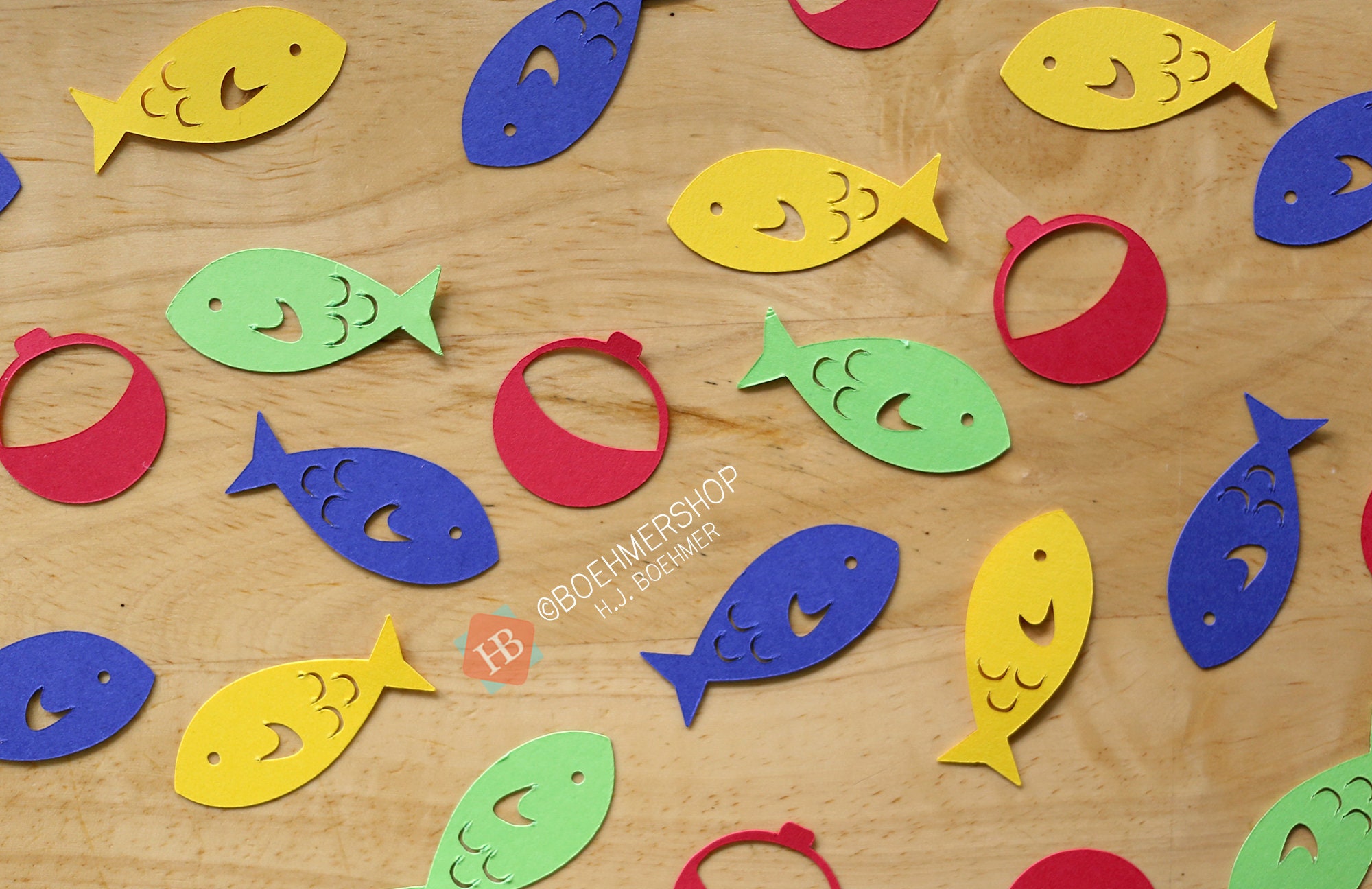 Fishing confetti The Big One confetti Fish Confetti Fisherman Confetti