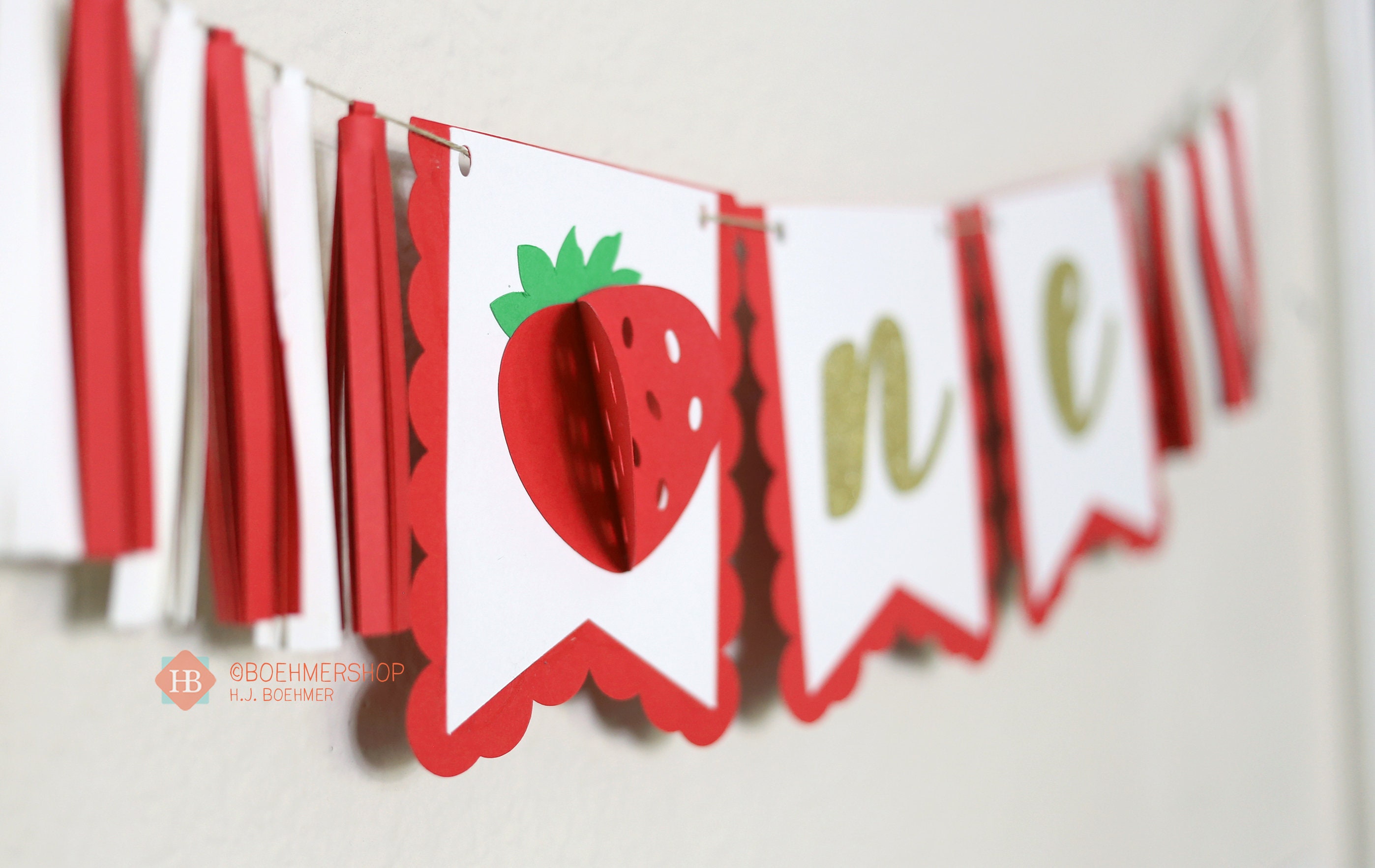 Someberry is One Cake Topper / Strawberry First Birthday / - Etsy