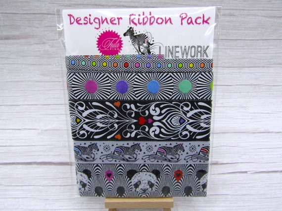 Tula Pink Linework Designer Ribbon Pack | Renaissance Ribbons