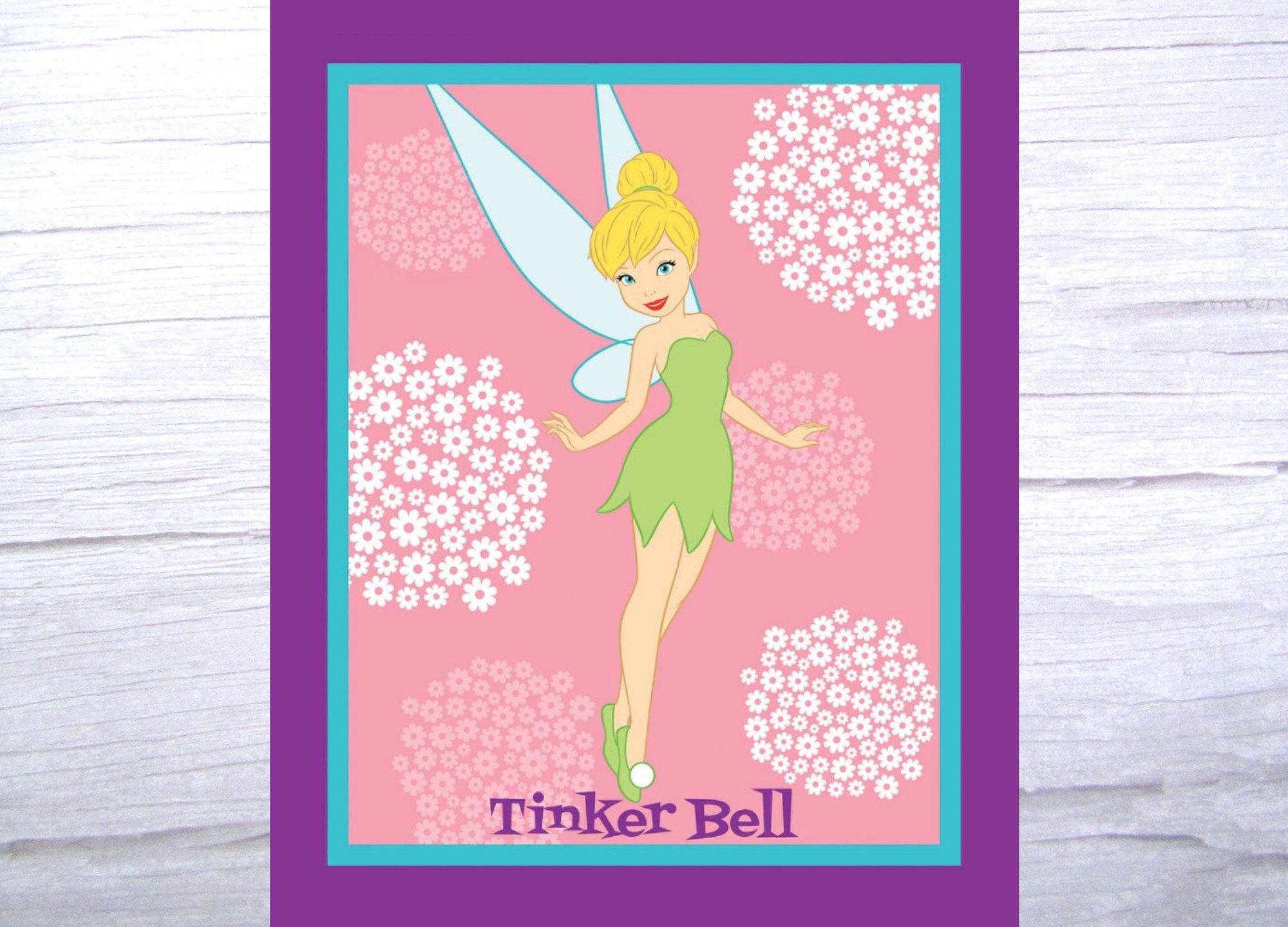 Disney Tinkerbell Panel Licensed Springs Creative Fabrics Quilting ...