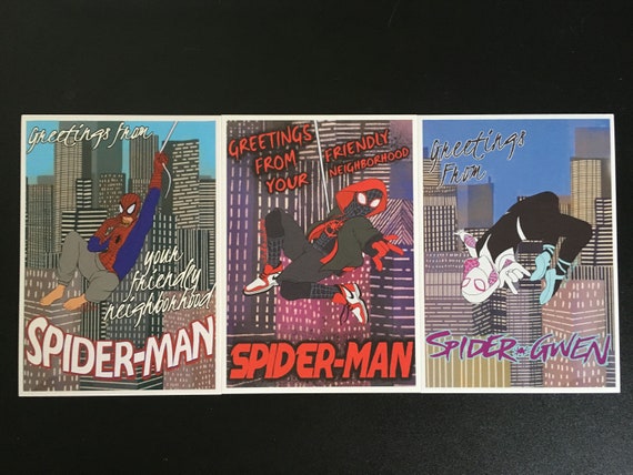 Into the Spiderverse Prints | Etsy