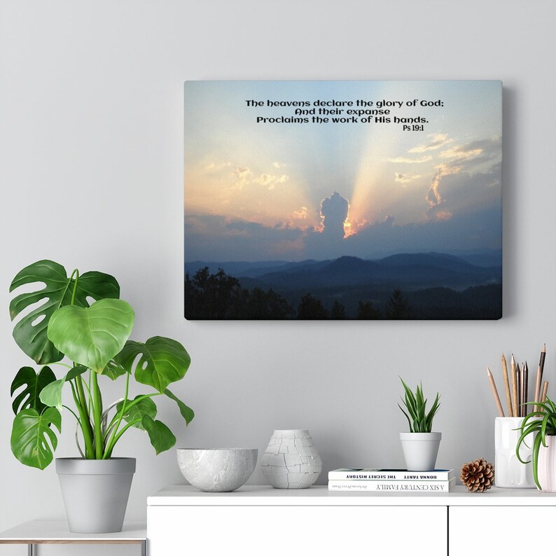 Christian Scripture Canvas Wall Art / Framed or Unframed / Etsy