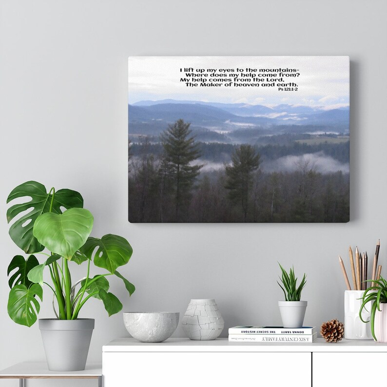Christian Scripture Canvas Wall Art / Framed or Unframed / Etsy