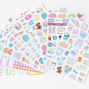 Sticker Sheets, Pregnancy & Baby&#39;s First Year Stickers V2