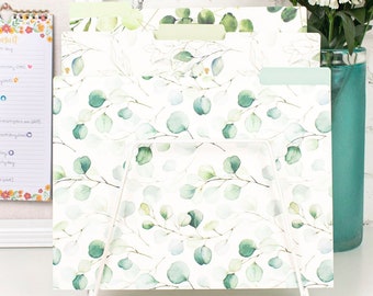 Eucalyptus File Folder Set - SIX 8.5" x 11" folders! Two of each design by bloom daily planners