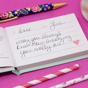 Why You&#39;ll Bloom Gift Book 4-1⁄2” x 3-1⁄4” Hard Cover Book with 50 fill-in-the-blank prompts - Thoughtful Gift Book by bloom daily planners