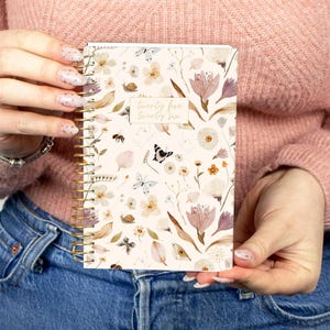 2025-2026 Soft Cover Academic Planner | 4&quot; x 6&quot; Weekly & Monthly Organizer | Butterfly Garden - Floral Agenda
