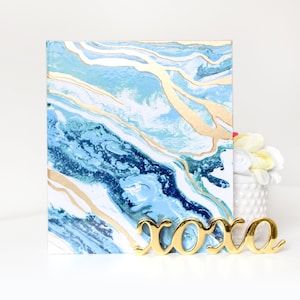 Fichário de 1 ", fichário colorido, fichário de 3 argolas, fichário bonito, geodo azul por planejadores diários de flores, presentes de volta às aulas, presentes para professores