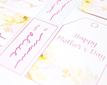 Mother's Day Gift Tag Printable PDF - Instant Download