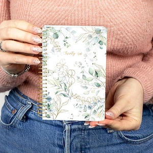 2026 Soft Cover Planner, 4&quot; x 6&quot;, Eucalyptus, White