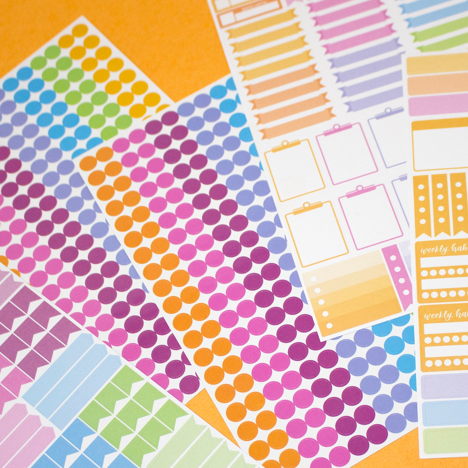 Color Coding Sticker Pack 1000 Stickers 6 Sheets of | Etsy
