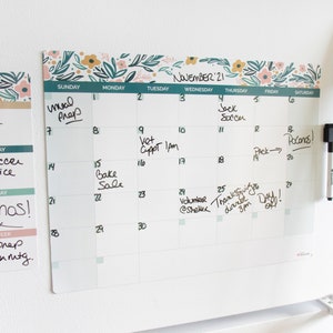 Dry Erase Calendar - Etsy