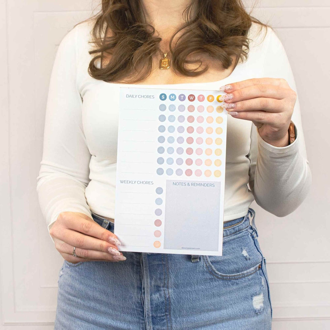 Planning Pad 6 X 9 Chore Pad With Magnets - Etsy