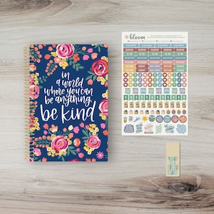Undated Soft Cover Planner, 5.5&quot; x 8.25&quot;, Be Kind