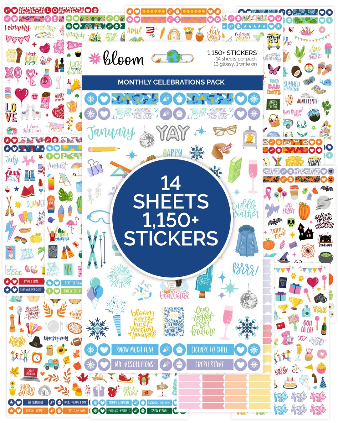 Planner Stickers Calendar Stickers Decorative Stickers Etsy 日本