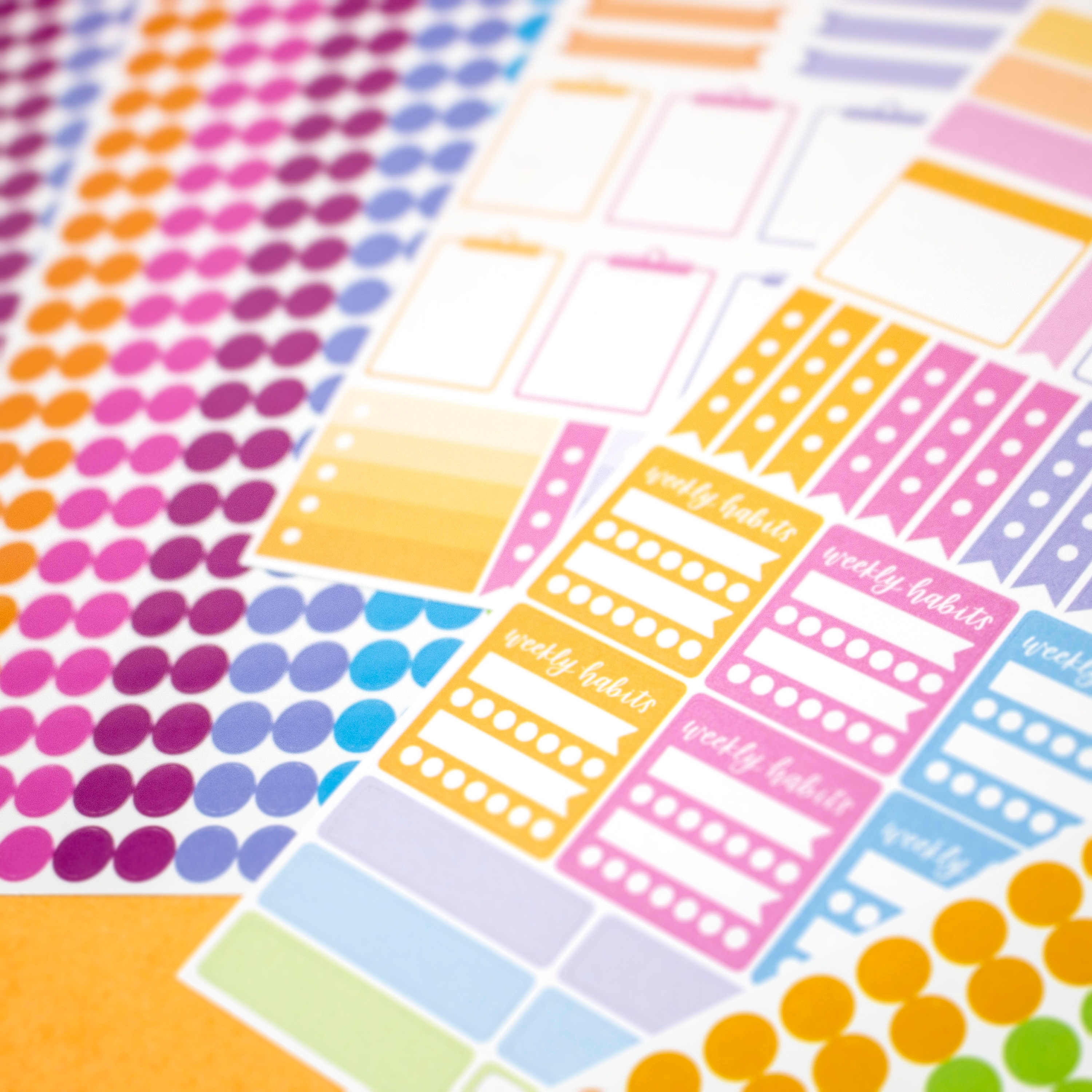 Color Coding Sticker Pack 1000 Stickers 6 Sheets of | Etsy