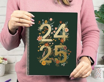 2024-25 Soft Cover Planner, 8.5” x 11”, Dreams in Bloom - Academic Year July 2024 - July 2025 by bloom daily planners