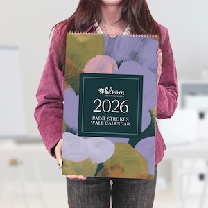 2026 Hanging Calendar, 11&quot; x 17&quot;, Paint Strokes