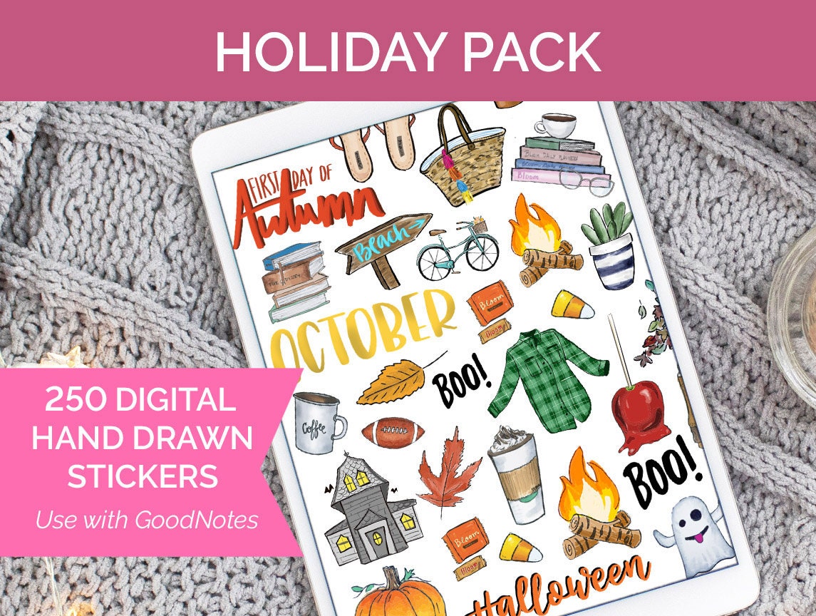 Annual Holiday Planner Stickers - Assorted Holiday Stickers - A Year of  Holiday Stickers
