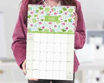 2027 Hanging Calendar, 11" x 17", Holiday Icons