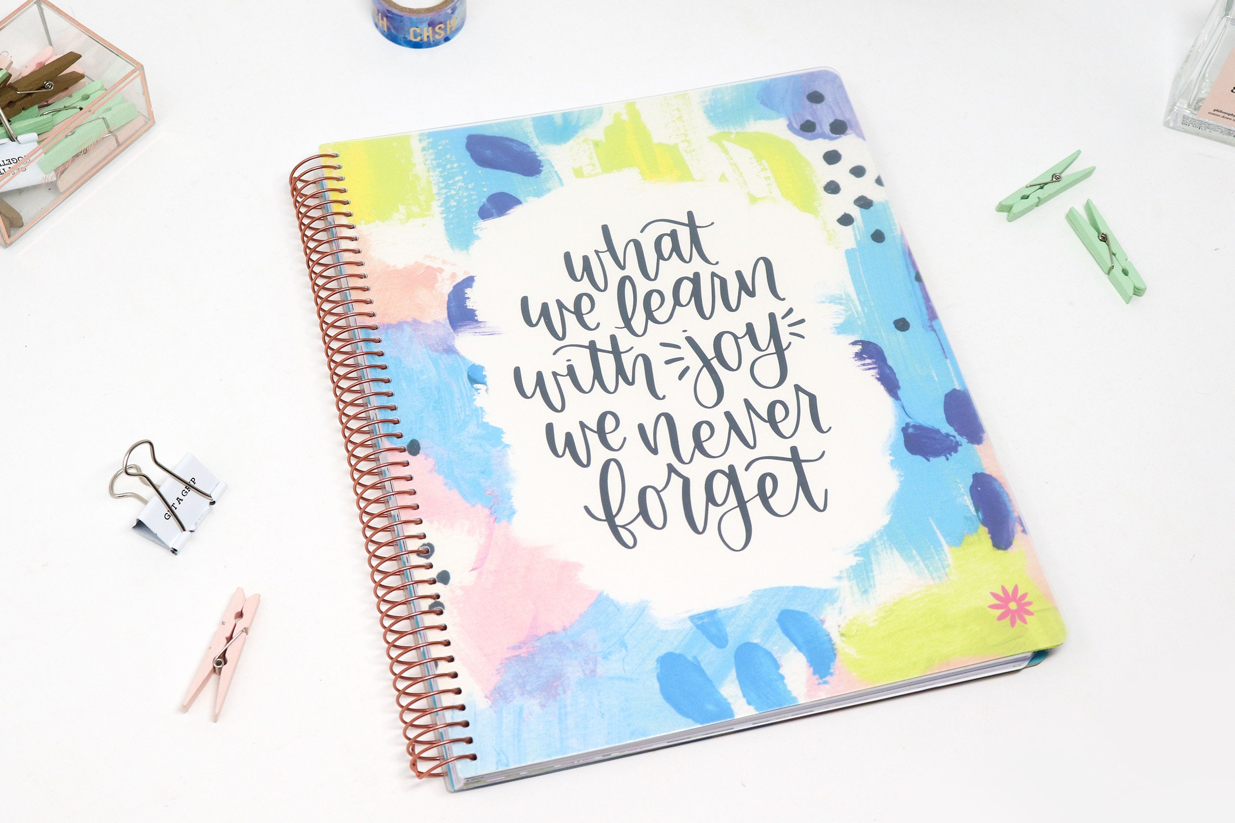 Undated Teacher Planner & Calendar Academic Year 12 Month Etsy