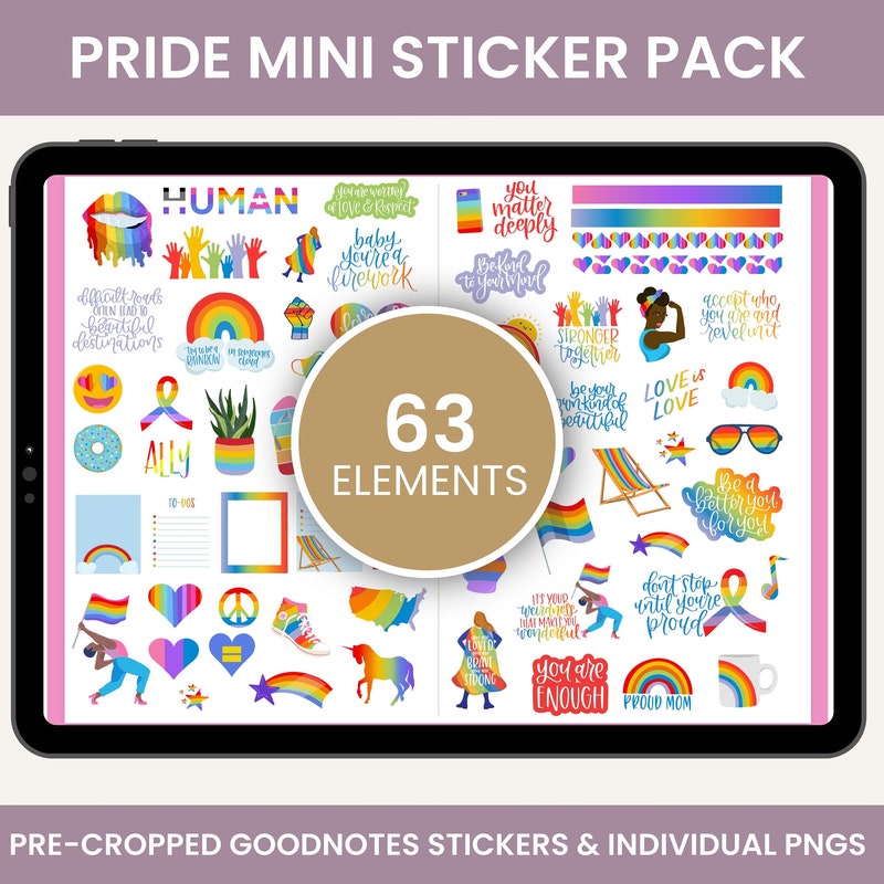Pink Pride Sticker Pride Stickers - Etsy