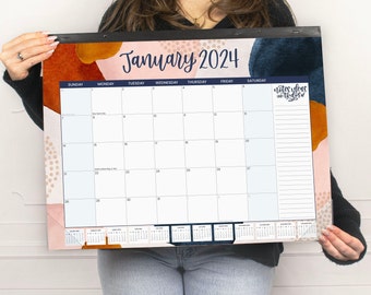2024 Calendar, Desk Calendar, 16"x21" Calendar, January-December Calendar, LARGE Desk Calendar, SEASONAL