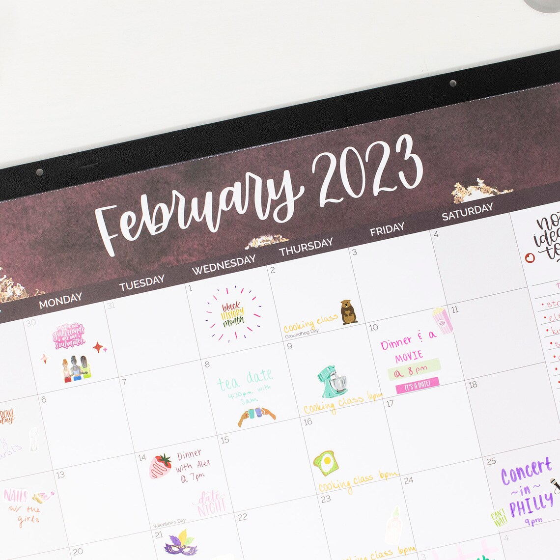 Calendrier 2023 Calendrier de bureau Calendrier 16x21 - Etsy France