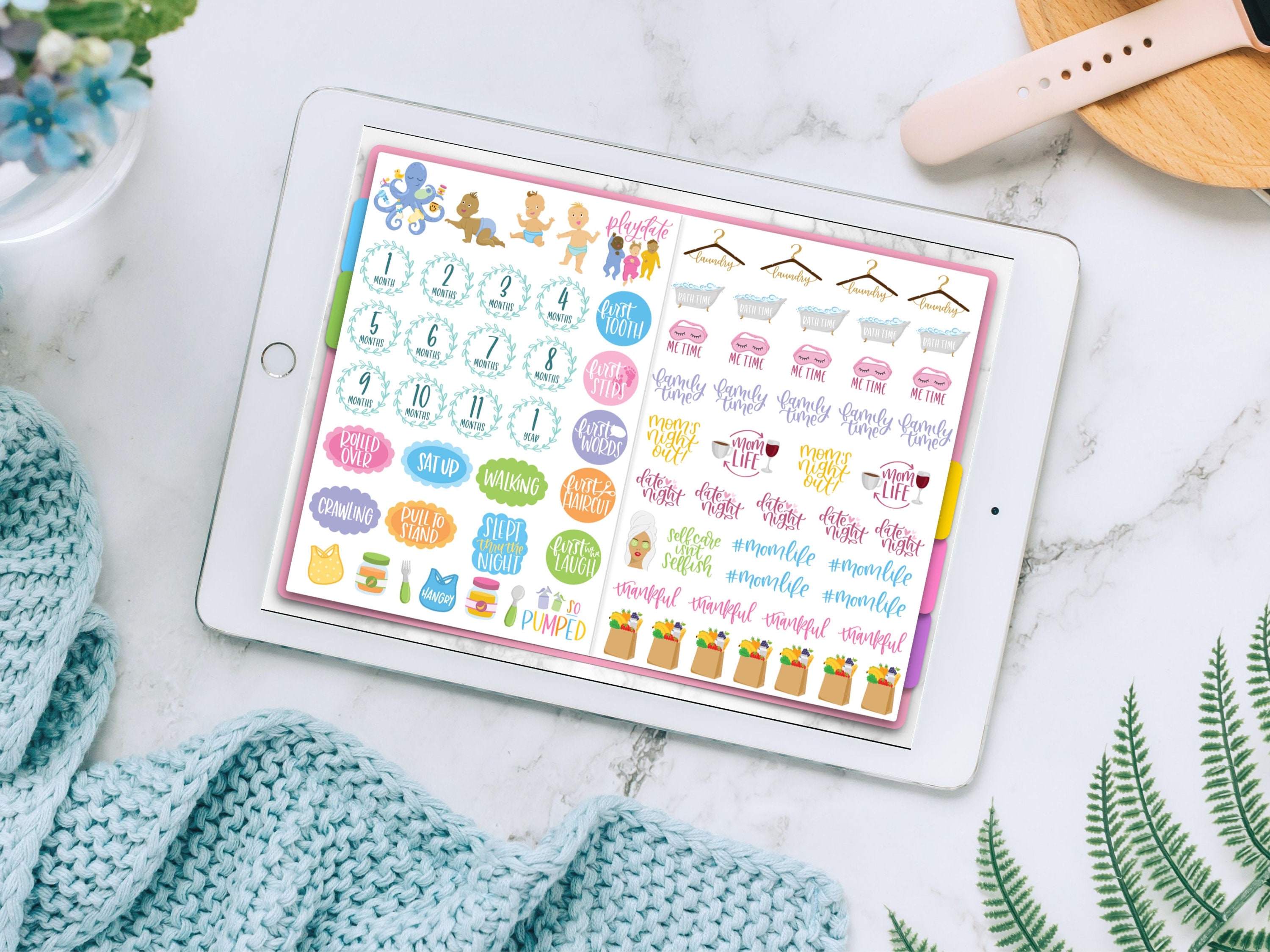 Digital Stickers, Digital Planner Stickers, Goodnotes Stickers, Unique